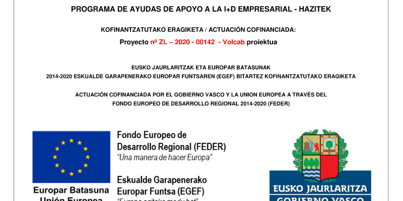 Subvencion hazitek proyecto VOLCAB