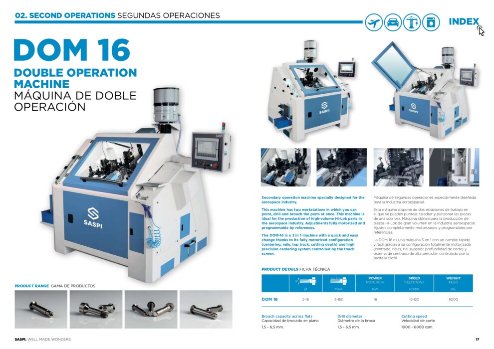 maquina de doble operación DOM 16